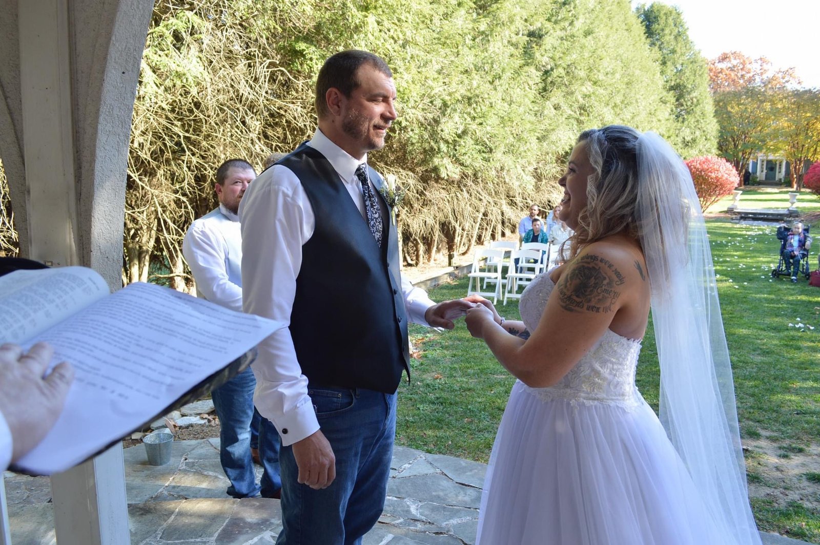Wedding Event Venue Bride Virginia Radford Nesselrod Tickle